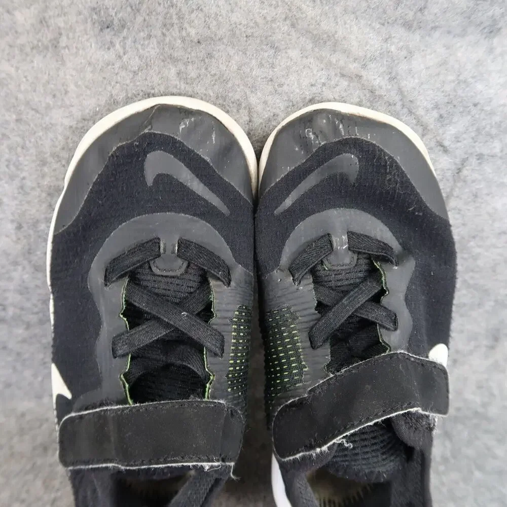Nike Shoes Kids 10 Athletic Trainers Free RN 5.0 Sneakers Easy On Strap Black